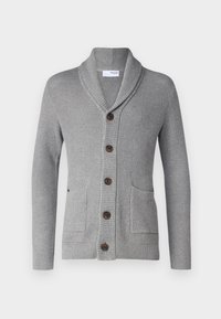 SLHRICHARD  SHAWL NECK - Cardigan - light grey