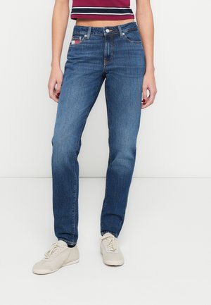 LUCY SLIM - Slim fit jeans - dark blue denim