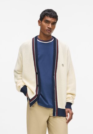 IKON TEXTURED - Strickjacke - cannoli cream