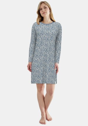 Camicia da notte - blau-mittel-allover