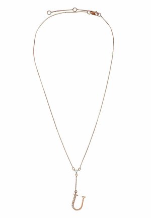 INITIAL ALPHABET LETTER U - Náhrdelník - rose gold-coloured