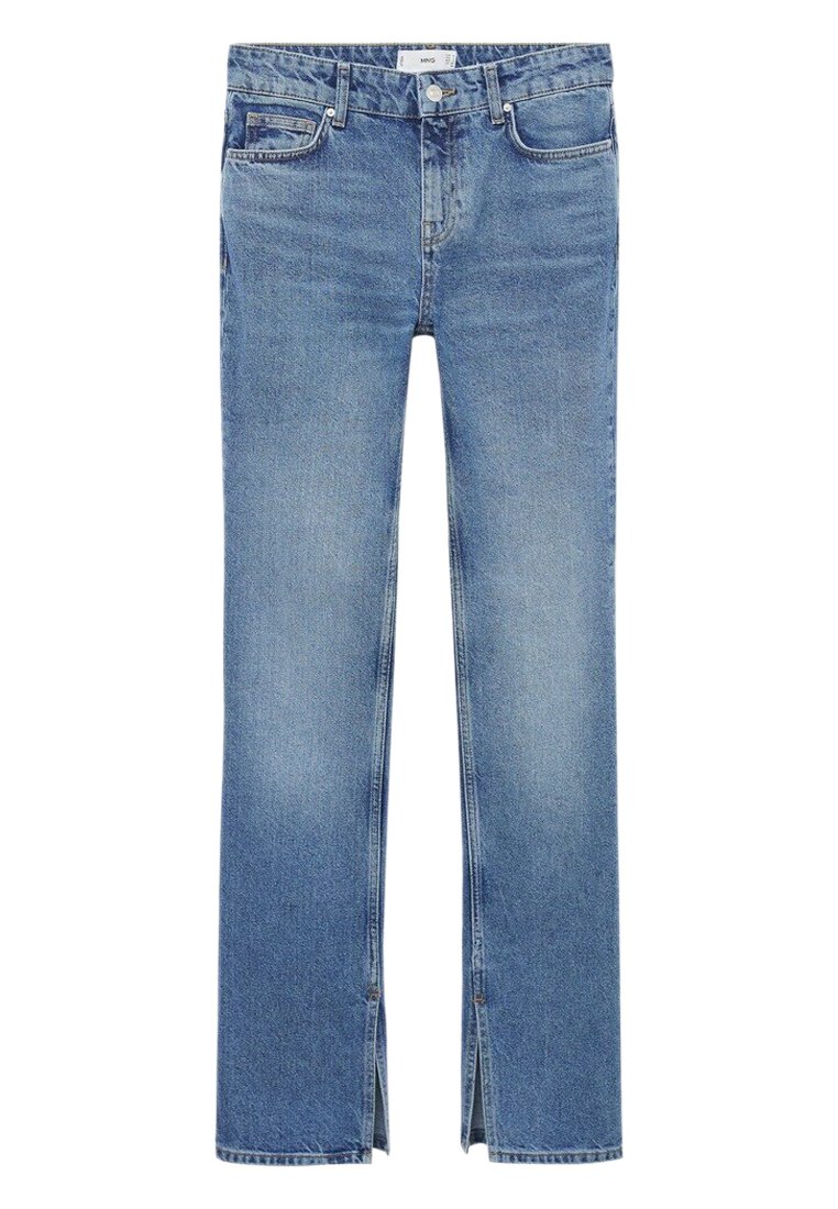 Mango Straight leg jeans blauw Mango Straight leg jeans blauw
