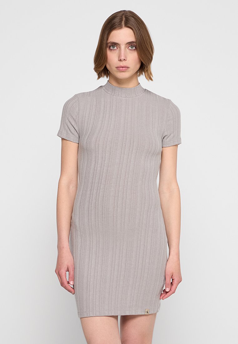 Calvin Klein Jeans Gebreide jurk grijs Calvin Klein Jeans Gebreide jurk grijs