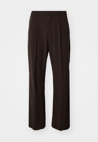LOOSE  - Trousers - brown noir