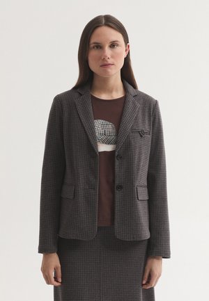 Nice Things, WOMEN - Blazer - mottled dark grey