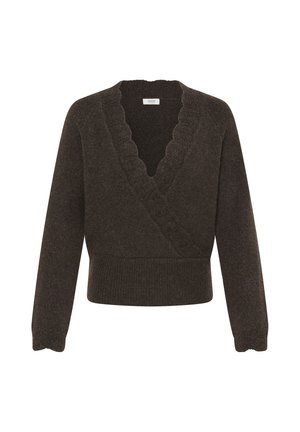 b.young, BYMIEL WRAP JUMPER - Pullover - java melange