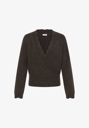b.young, BYMIEL WRAP JUMPER - Pullover - java melange