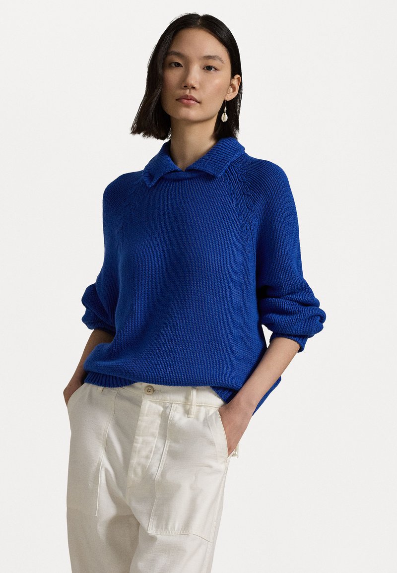 Polo Ralph Lauren - LAYERED COLLAR SWEATER - Jersey de punto - blue saturn, Ampliar