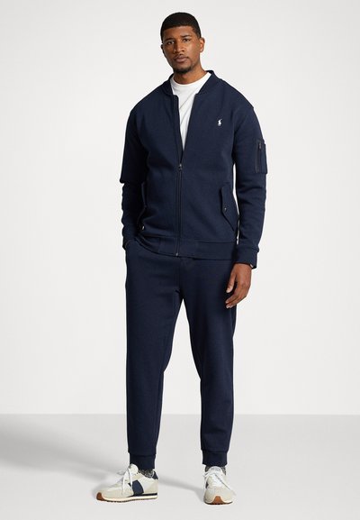 Polo Ralph Lauren Big & Tall DOUBLE KNIT BOMBER JACKET - Bomberjacka - aviator navy