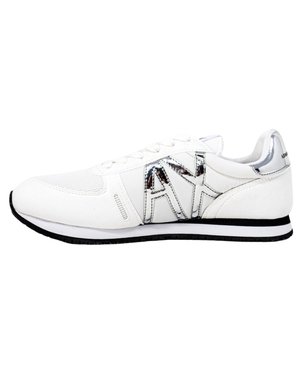 Armani Exchange LACE UP  - Sneakers - white+silver