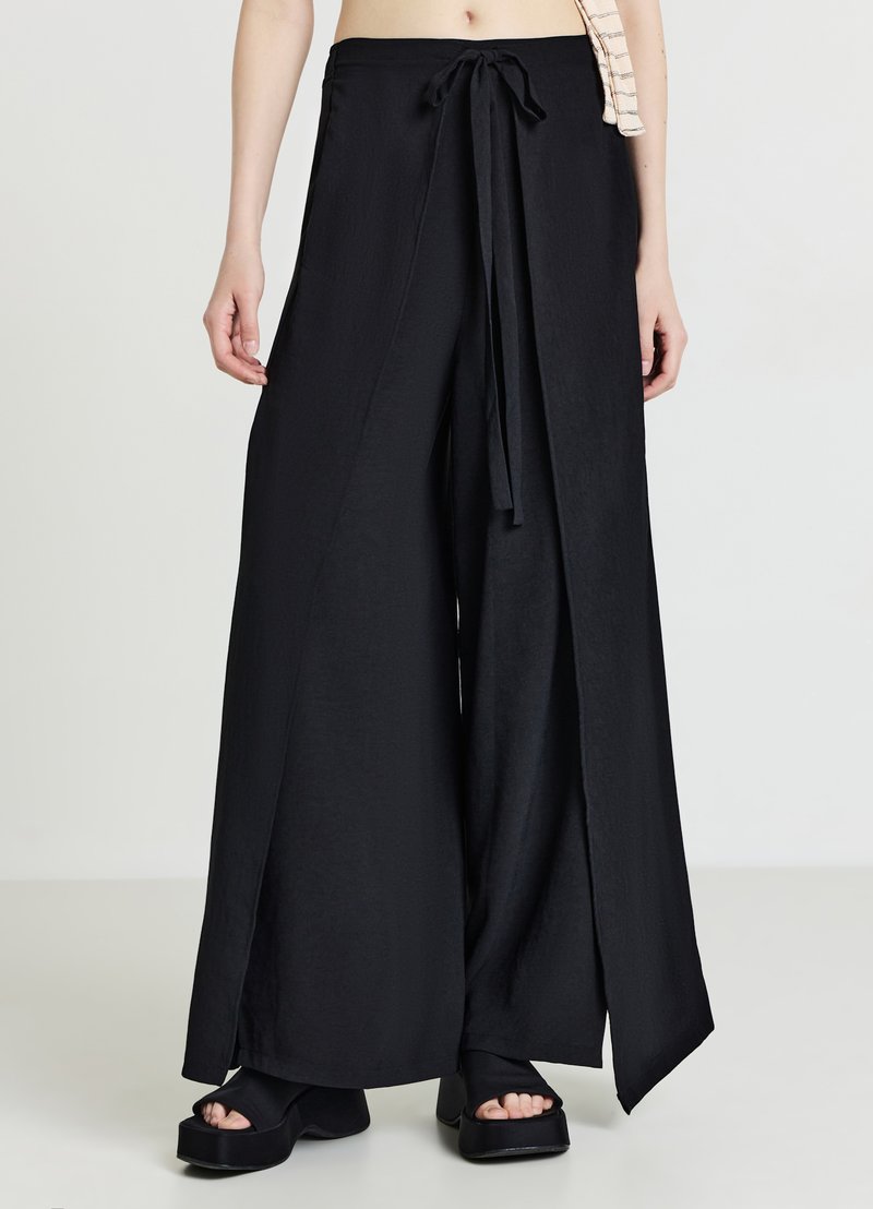 Calliope CON PANNELLI UNITA - Stoffhose - ultrablack