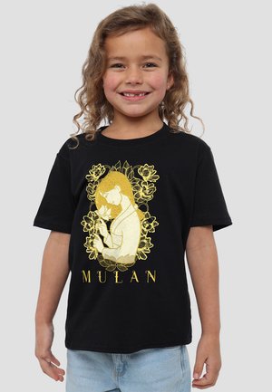Disney MULAN GOLDEN GARDEN - Print T-shirt - black