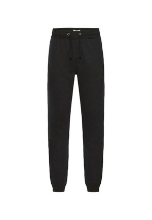 Zwarte joggingbroek van katoenmix, met een elastische tailleband met trekkoord, taps toelopende pijpen en gebreide boorden voor een goede pasvorm.