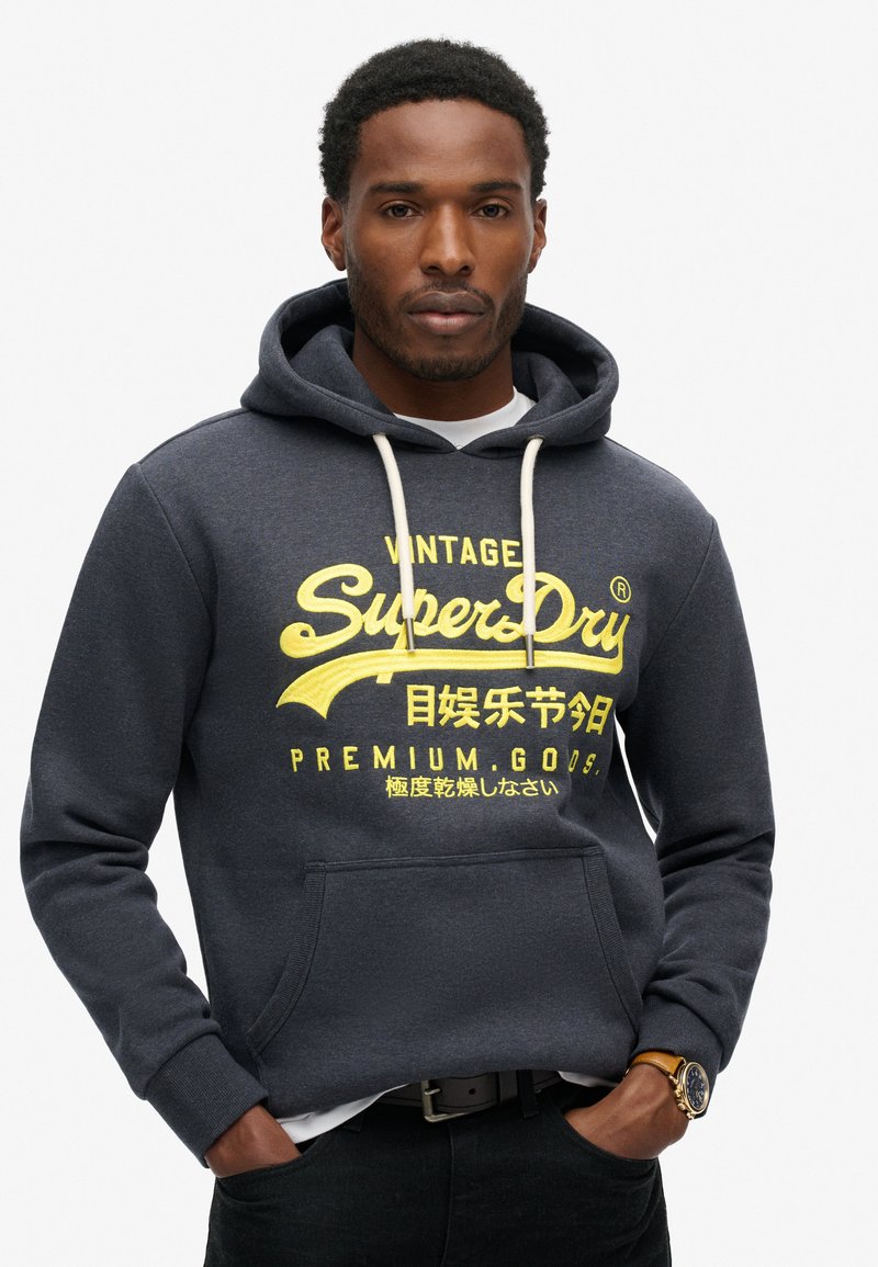 Superdry & Co Felpa con cappuccio - eclipse navy marl