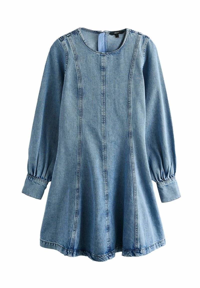 Next FIT - LONG SLEEVE SEAM DETAIL  - Farkkumekko - mid blue