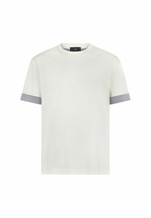 LIU JO WITH POPLIN DETAILS - T-shirts basic - off white