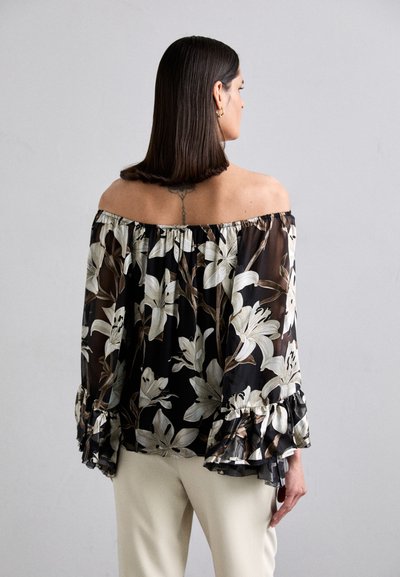 Alice + Olivia ARDELIA OFF SHOULDER - Blusa - stargazer black