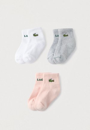 INFANT CROC QUARTER 3 PACK - Nogavice - light pink