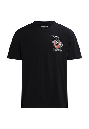 True Religion SS OMBRE GRAPHIC - Print T-shirt - black