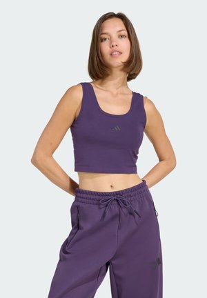 adidas Sportswear ESSENTIALS SMALL LOGO LIFESTYLE - Débardeur - aurora plum/black