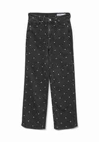 WEIT GESCHNITTEN VMTESSA BEINSCHNITT - Straight leg jeans - black denim