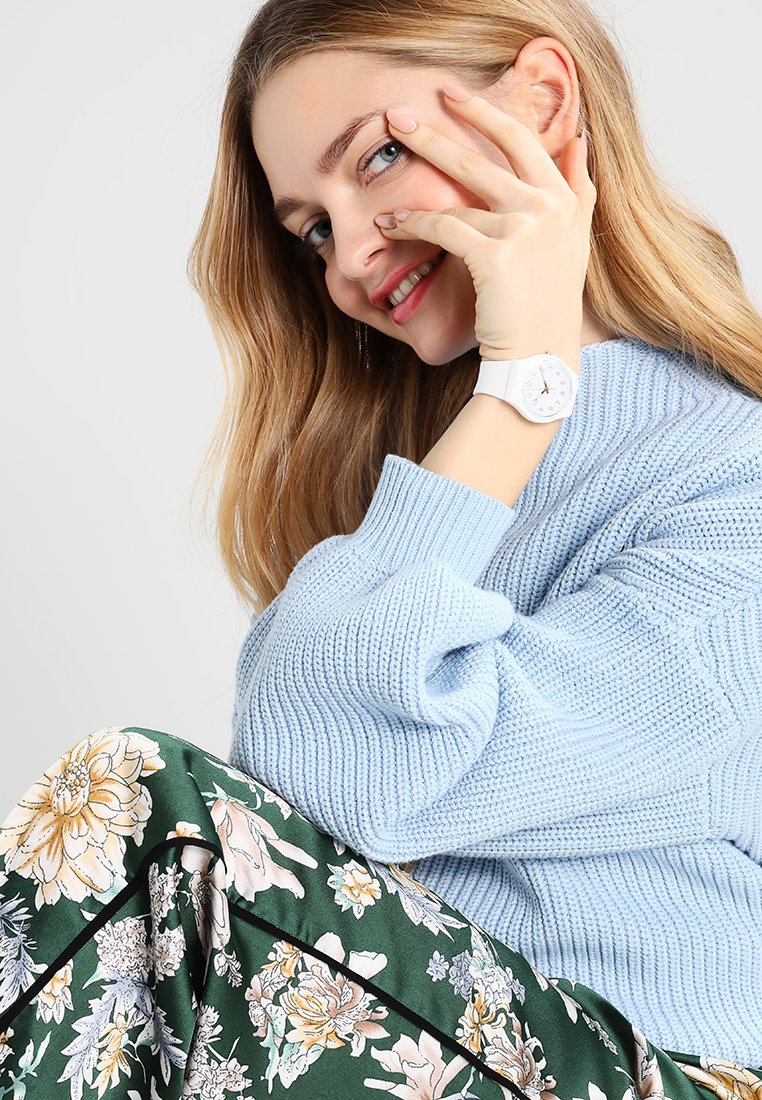 Swatch WHITE BISHOP Watch white Zalando