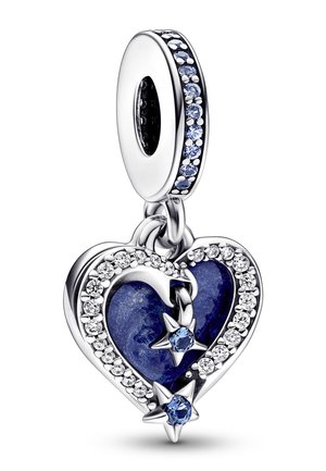 CELESTIAL SHOOTING STAR HEART - Charm - silver coloured