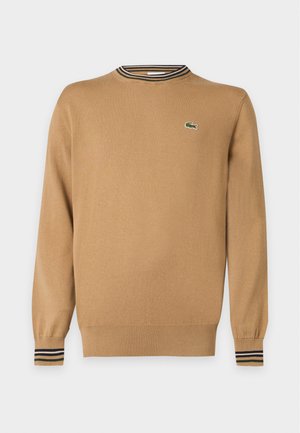 Lacoste, Пуловер - cookie/navy blue