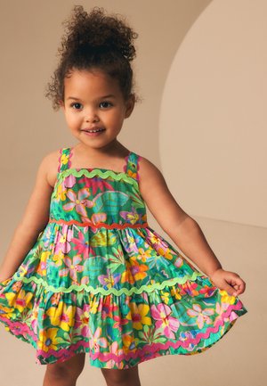 Next, REGULAR FIT - RIC RAC SUMMER  - Robe de jour - green tropical