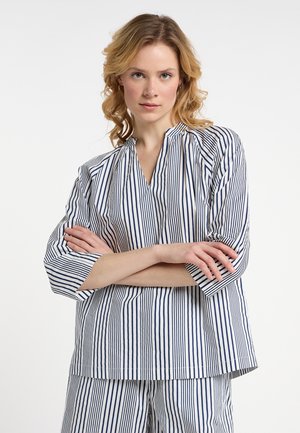 DreiMaster, DREIMASTER TUNIKA - Blouse - wollweiss marine