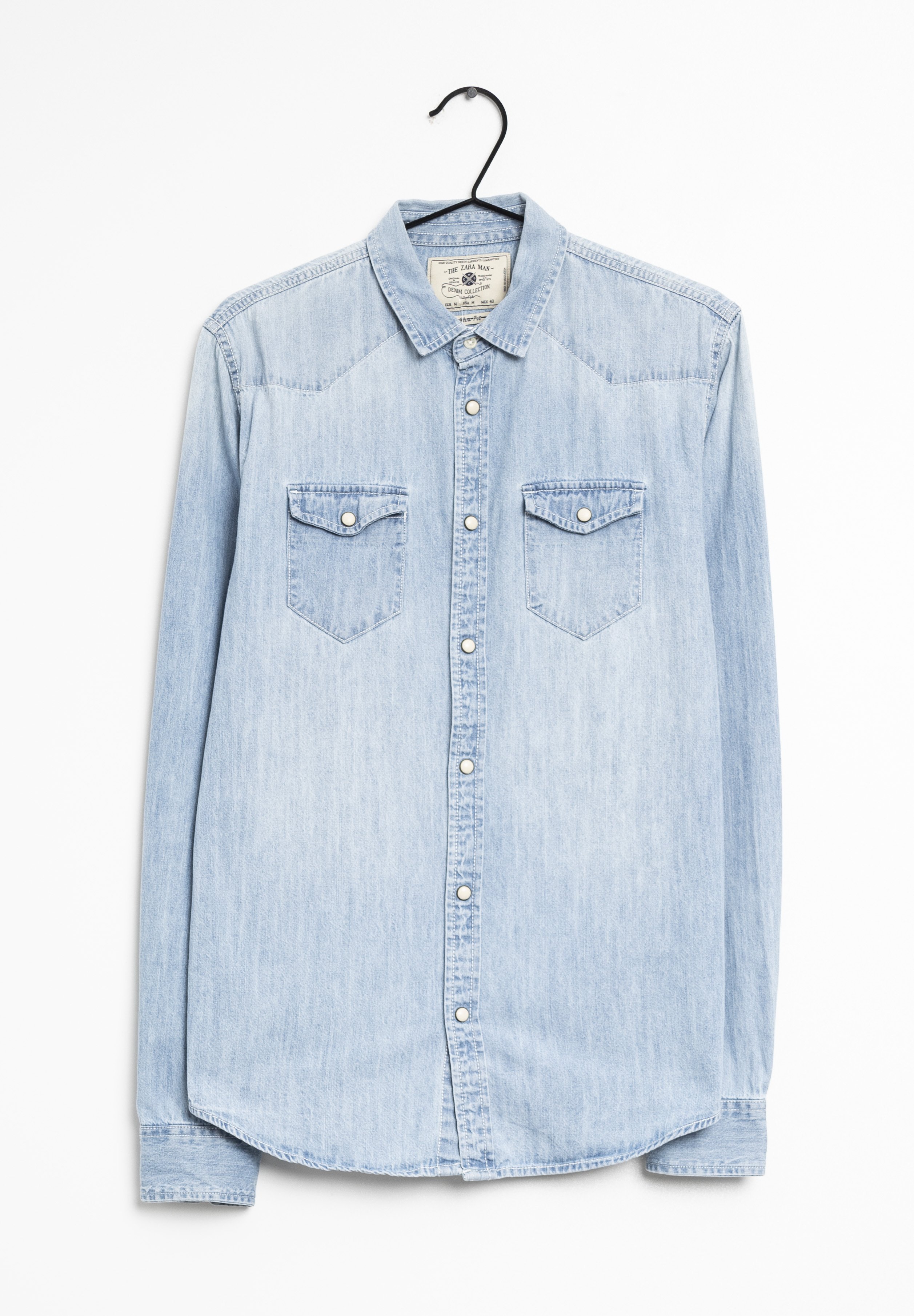 Zara Shirt - blue/light blue - Zalando.de