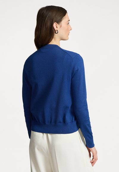 Polo Ralph Lauren PIMA COTTON LONG SLEEVE CARDIGAN - Gilet - blue yacht