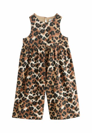 Next, NEXT - Jumpsuit - chocolate brown animal print