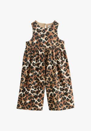 Next, NEXT - Jumpsuit - chocolate brown animal print