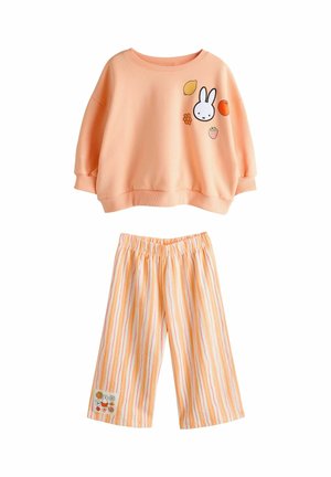 WIDE LEG SET - Sweatshirt - peach