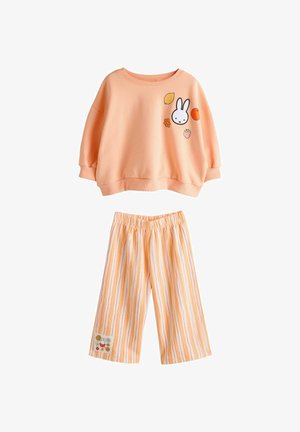 WIDE LEG SET - Športni pulover - peach
