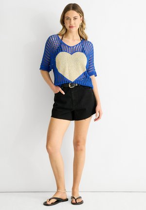 Print T-shirt - blue