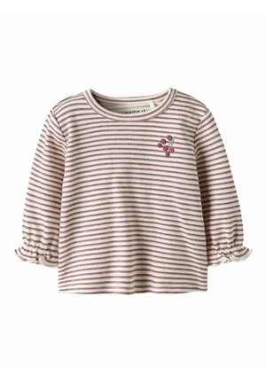 SWEATSHIRT BIO-BAUMWOLL - Camiseta de manga larga - oxblood red