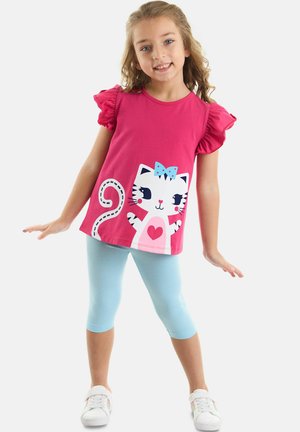 Denokids, SET CAT FRILLED - Shorts - pink