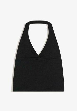 Bershka, HALTER TOP - Top - black