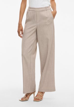 VILA VIVARONE - Bukser - natural melange