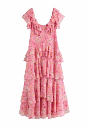Laura Ashley, REGULAR FIT - CASSINGTON SPRAY RUFFLE DRESS - Maxikleid - pink