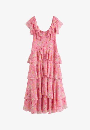 Laura Ashley, REGULAR FIT - CASSINGTON SPRAY RUFFLE DRESS - Maxikleid - pink