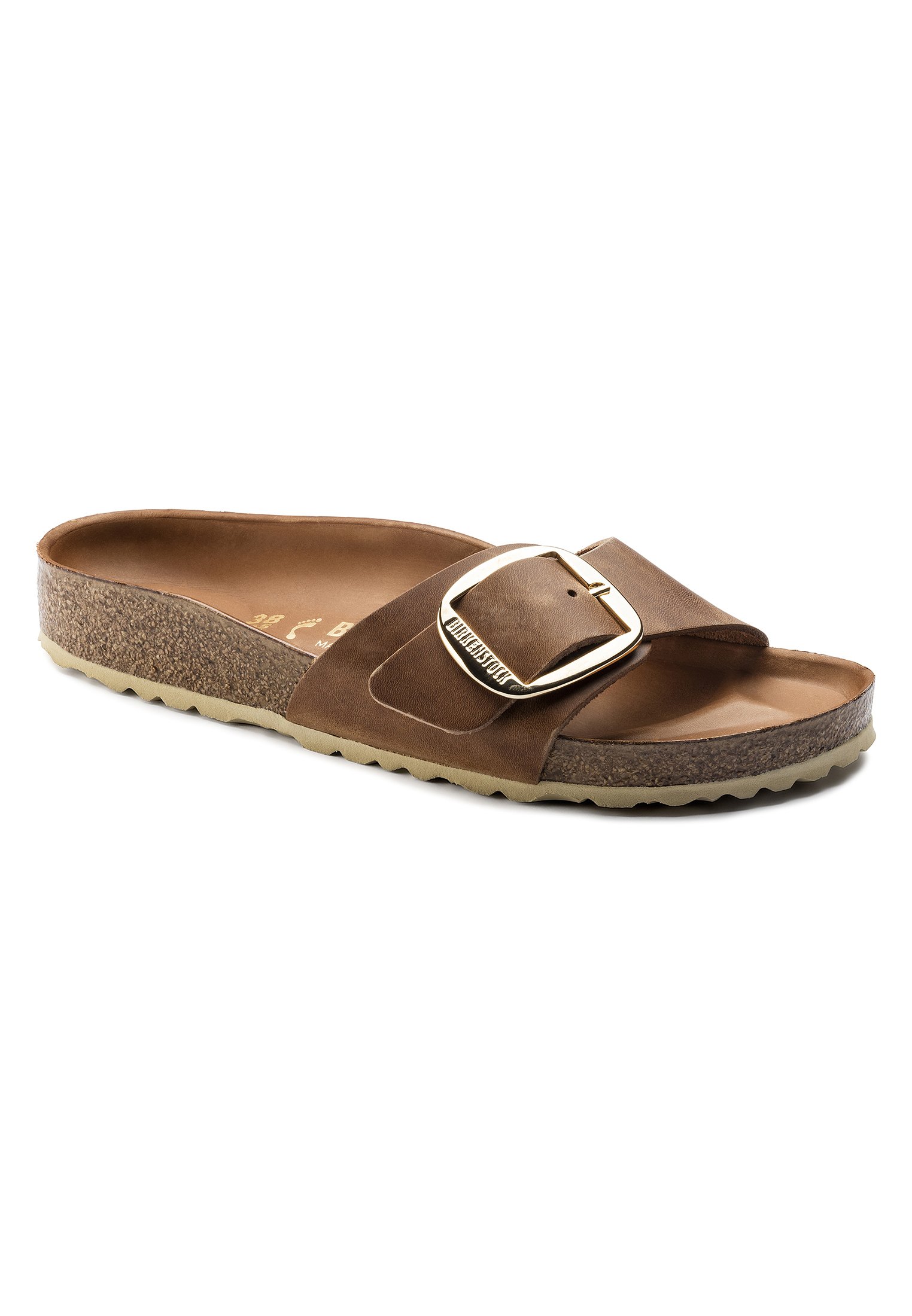 Birkenstock MADRID BIG BUCKLE REGULAR - Sandals - cognac - Zalando