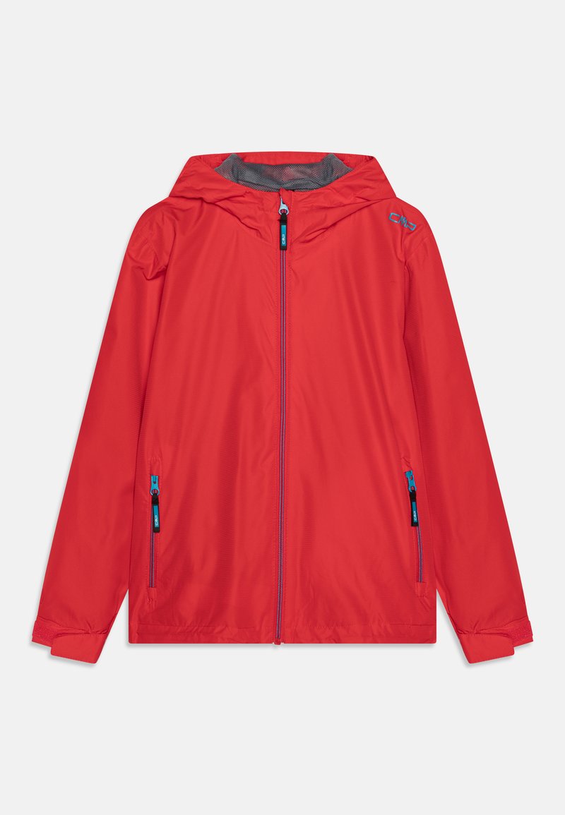 CMP JACKET FIX HOOD UNISEX - Impermeable - fire/rojo - Zalando.es