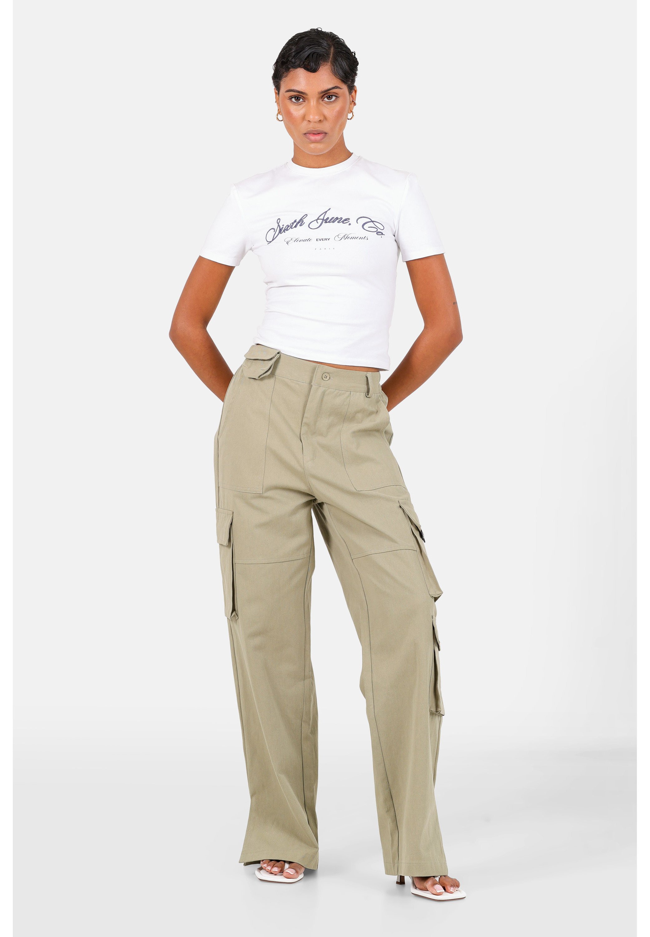 TW CARGO PANTS ベージュ DSQUARED2 Cargo pants Sexy cargo fit in beige