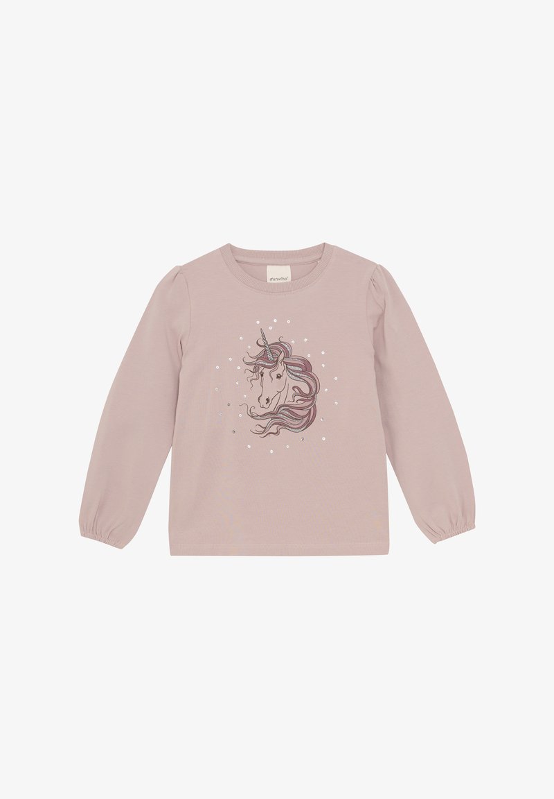 Minymo LONG SLEEVES - Langærmet T-shirt - shadow gray