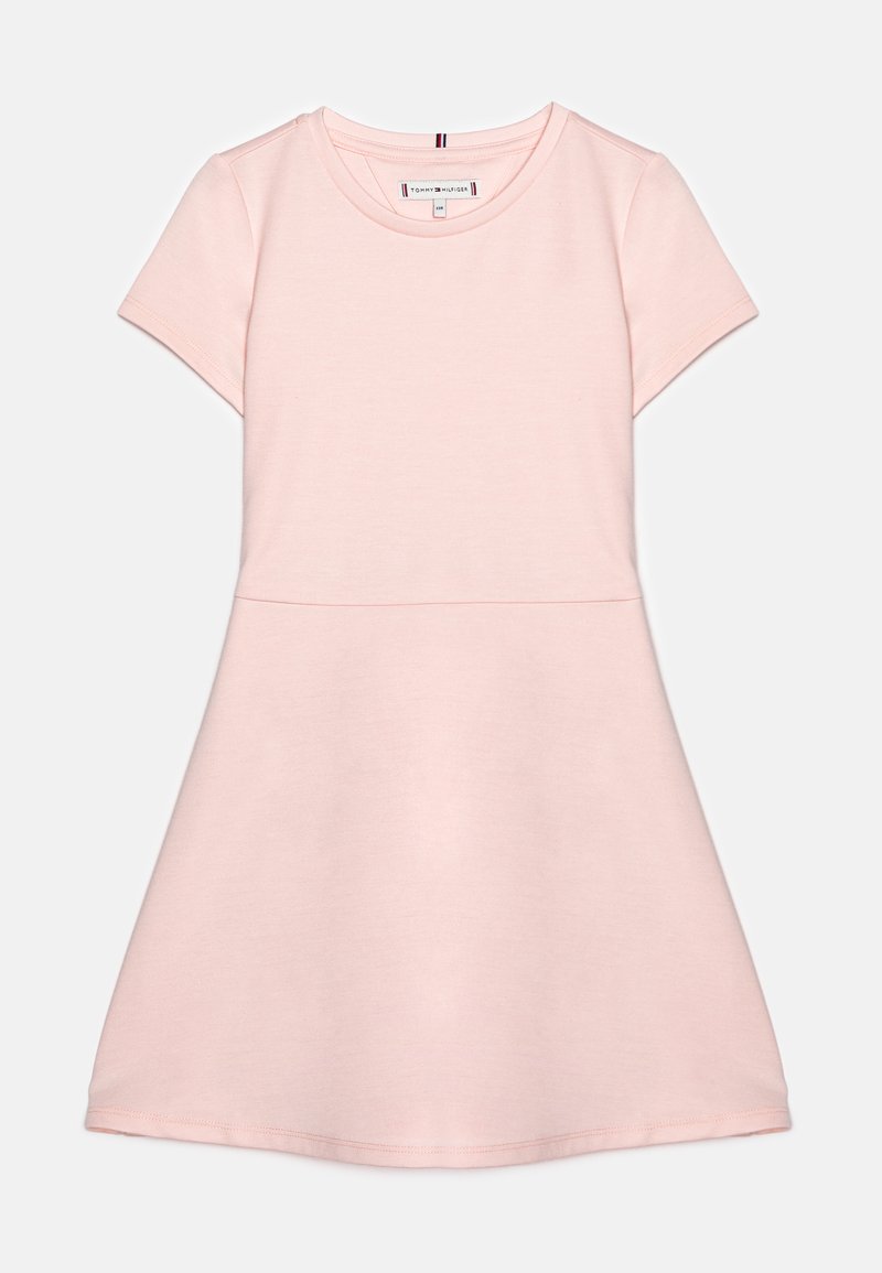 tommy hilfiger pink and white skater dress