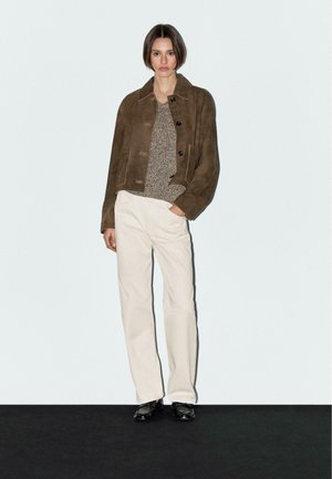 Trousers - beige