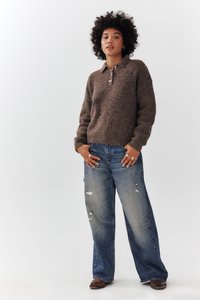 BDG Urban Outfitters LOFTY RUGBY - Pullover - choc